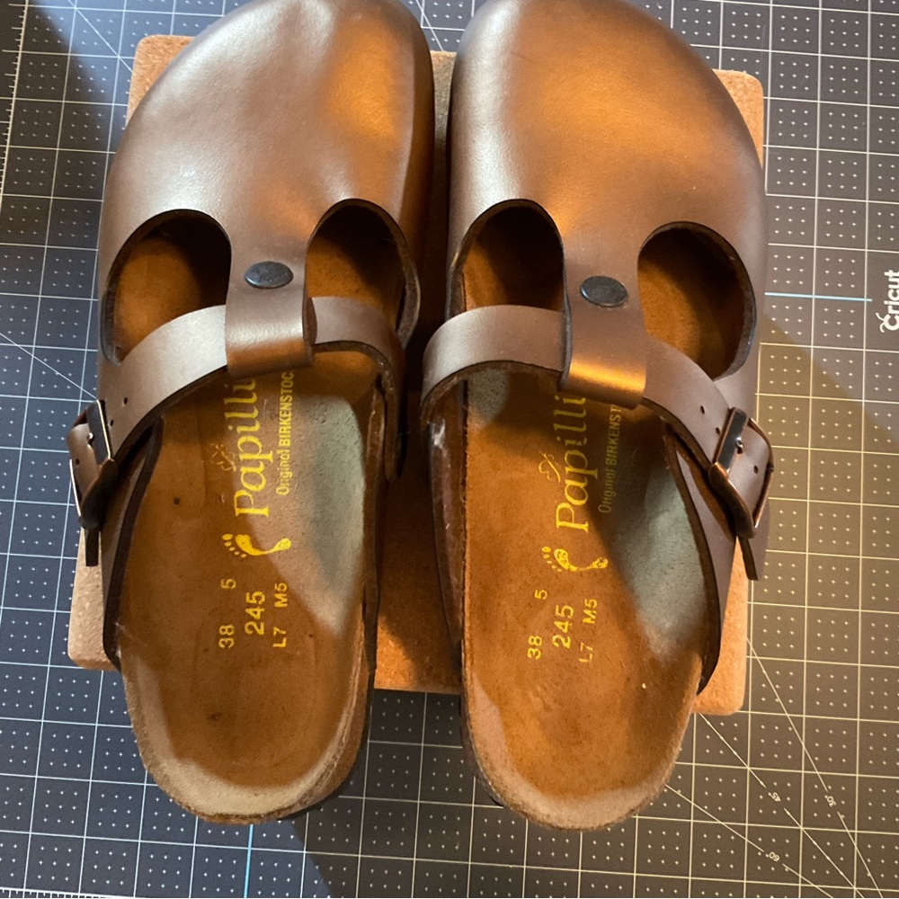 Birkenstock Papillio clogs.